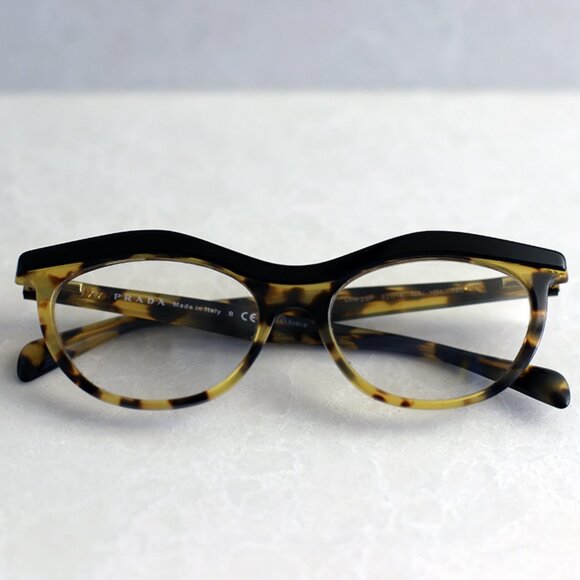 PRADA tortoise shell eyeglasses - frame only - Picture 2 of 6